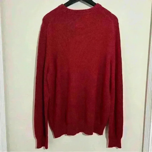 St Johns Bay Men XL Maroon Sweater 100% Cotton NWT - Picture 2 of 4